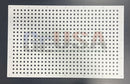 White perforated metal panel with laser cut circular holes 24 inches wide by gilbert engineering usa for tune to signs