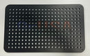 Black perforated metal panel with brushed finish and circular holes for gilbert engineering usa impression tune rgb pixels