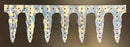 Impression icicles blue icicle pegboard with icy blue and white frosty star design by gilbert engineering usa