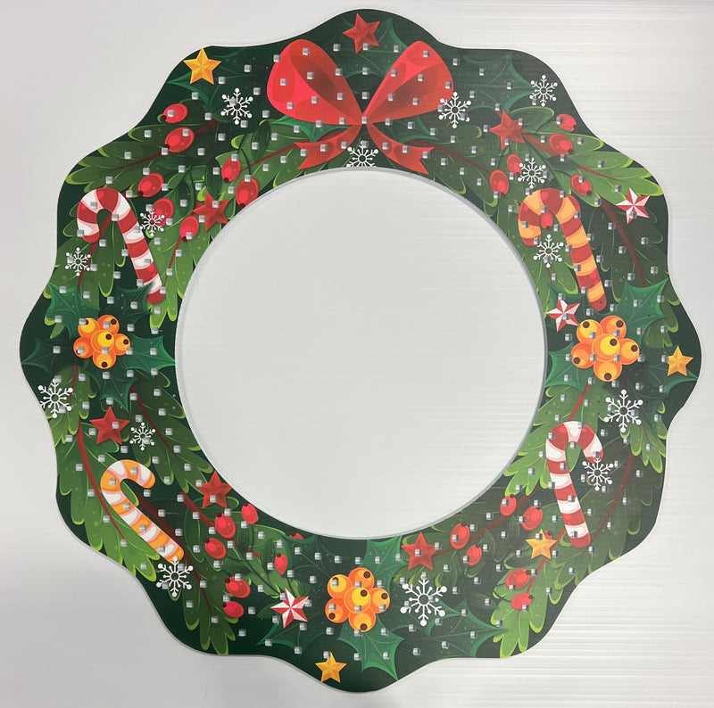 IMPRESSION Mega Wreath 320 - Candy Cane Bow - Pixel Props