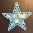 IMPRESSION Star 12 - Single / Blue White Snowflake - Pixel