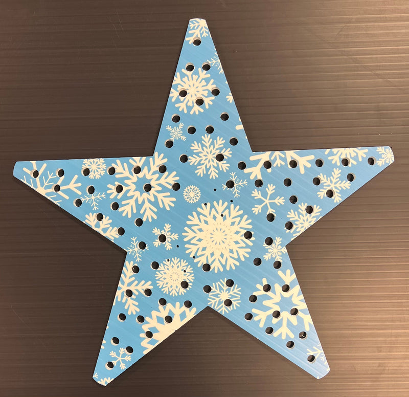 IMPRESSION Star 21 - Double / Blue White Snowflake - Pixel