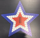 IMPRESSION Star 36-150 Tree Topper - Red White Blue - Pixel