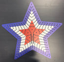 IMPRESSION Star 36-370 Tree Topper - Red White Blue - Pixel