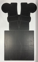 Chimney with Optional Toppers - Black / Santa Leg Topper -