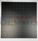 Black metal pegboard chimney with evenly spaced holes for optional toppers like santa topper and xlights model download