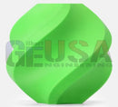 A vibrant lime green glossy 3d printed cable marker made from durable petg filament fits standard xconnect pigtails