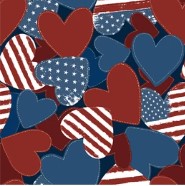 IMPRESSION - USA - Small / RWB Hearts - Pixel Props