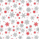 G-SkinZ Square Peg - Silver Red Snowflake - Pixel Props