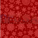 Red fabric G-SkinZ for the Square Peg with a pattern of white snowflake shades by gilbert engineering usa
