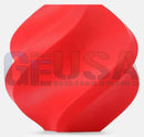 A vibrant red 3d printed cable marker in spiral shape made from durable petg filament fits standard xconnect pigtails