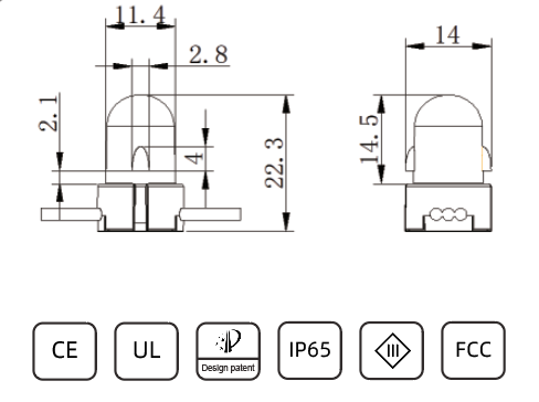 12v Low voltage Pixels P24B - Xconnect / 100 Ct - Pixels