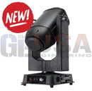 Black professional phoenix ray pro 600w moving head light with sleek angular design and sturdy base for stage use