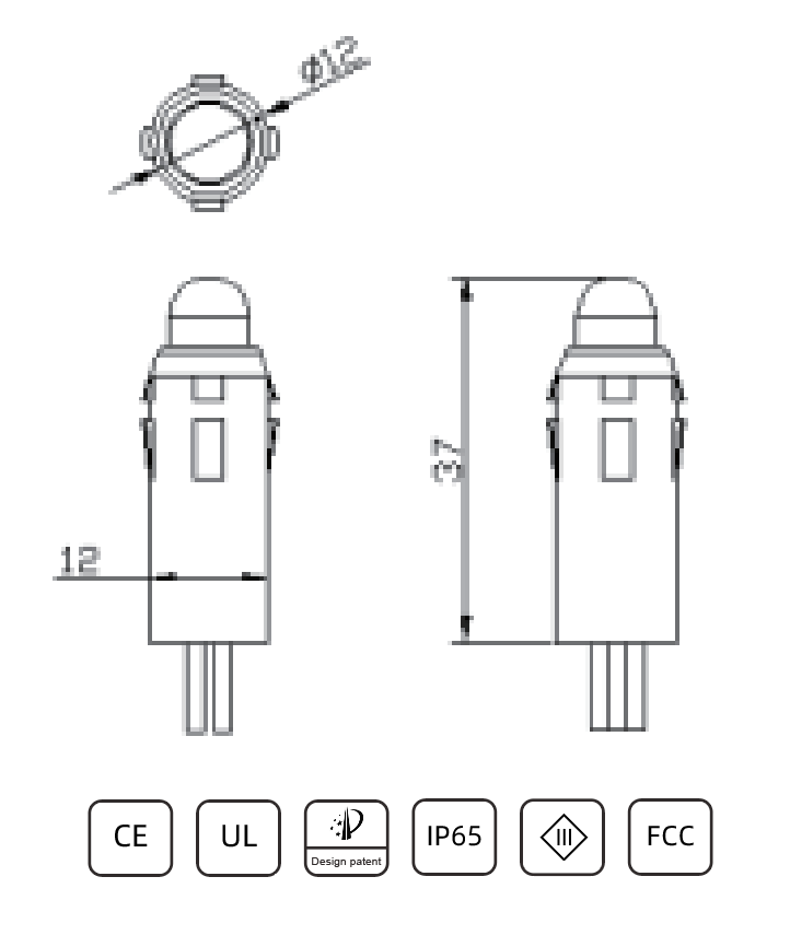 12V Low voltage Pixels P12A - Xconnect / 100 Ct - Pixels