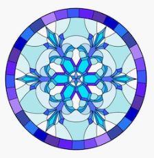 G-SkinZ Rosa Wreath - Stained Glass Snowflake 1 / 46’’