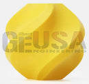 A vibrant yellow spiral 3d printed cable marker made from durable petg filament fits standard xconnect pigtails