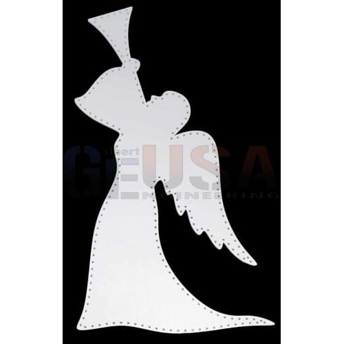 Angel with Horn - Large Left / White - No wiring / Pixels