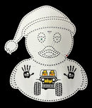 Duck Duck Jeep Rubber Ducky - Santa Hat / White / Wiring