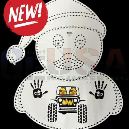 Duck Duck Jeep Rubber Ducky - Santa Hat / White / Wiring