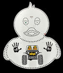 Duck Duck Jeep Rubber Ducky - Without Santa Hat / White