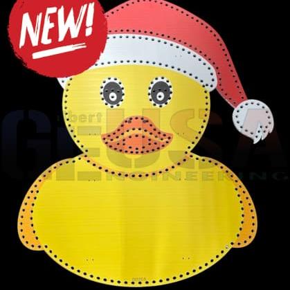 IMPRESSION Duck Duck Jeep Rubber Ducky - Santa Hat / Wiring