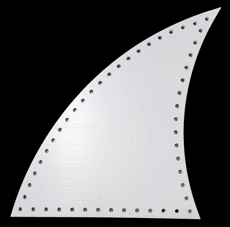 Shark Fins - Up 24’ / White Pixels Pixel Props