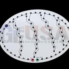 Candies - White / Wiring Diagram - Oval Stripe - Pixel Props