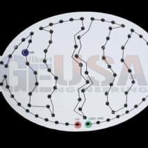 Candies - White / Wiring Diagram - Oval Zig Zag - Pixel