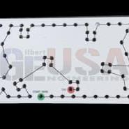 Candies - White / Wiring Diagram - Rectangle Dots - Pixel