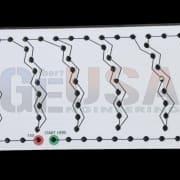 Candies - White / Wiring Diagram - Rectangle Stripe - Pixel