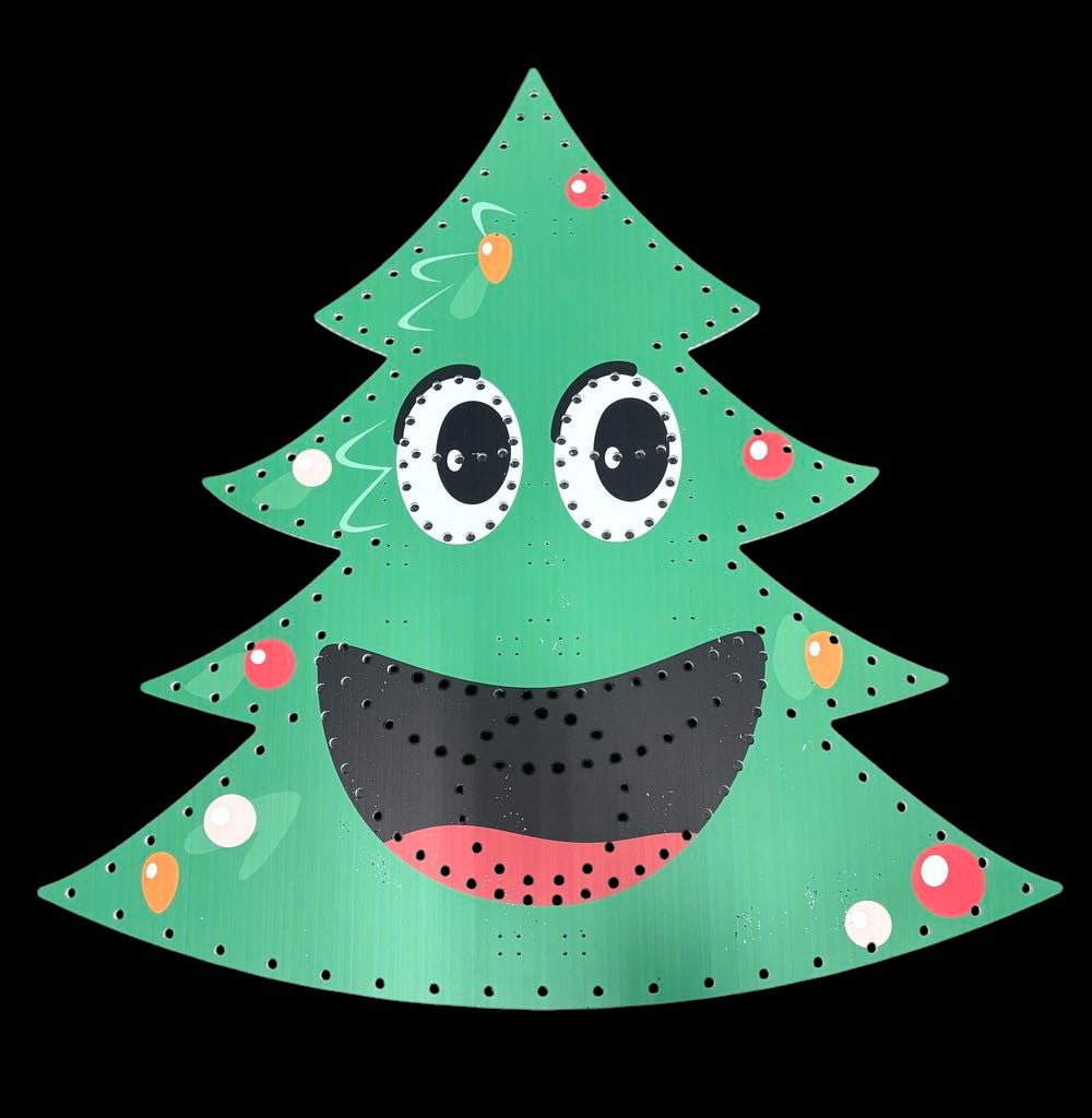 Exciting Impression Singing Xmas Tree with RGB Pixels