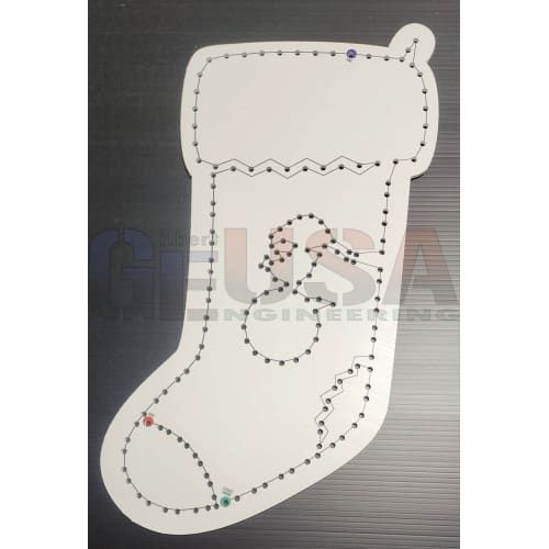 Christmas Stockings - Snowman / White / Wiring Diagram - Yes