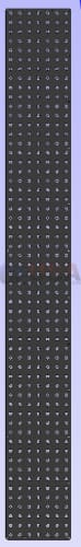 Black pegboard from impression column matrix 399 with metallic silver holes perfect for gold silver snowflakes decor