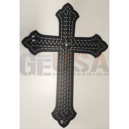 Coro Crosses - Easter Cross / Black - with wiring - Pixel