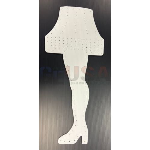 Coro Leg Lamp - White / Mini Lights / No - Pixel Props