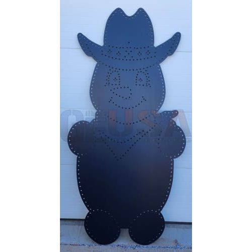 Cowboy Snowman - Black - Pixel Props