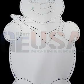 Cowboy Snowman - Non Singing / White / Wiring Diagram - Yes