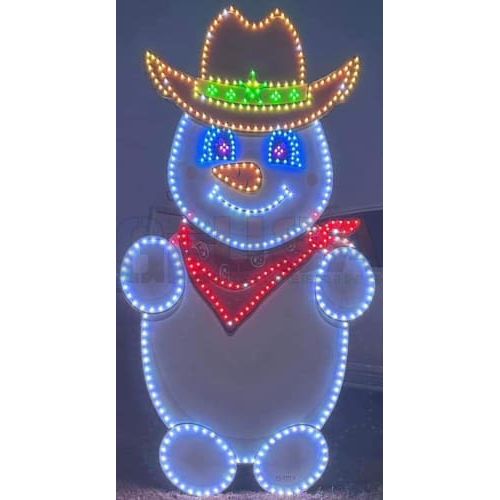 Cowboy Snowman - Pixel Props