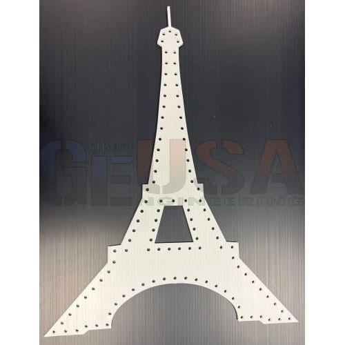 Eiffel Tower - White / Pixels - Pixel Props
