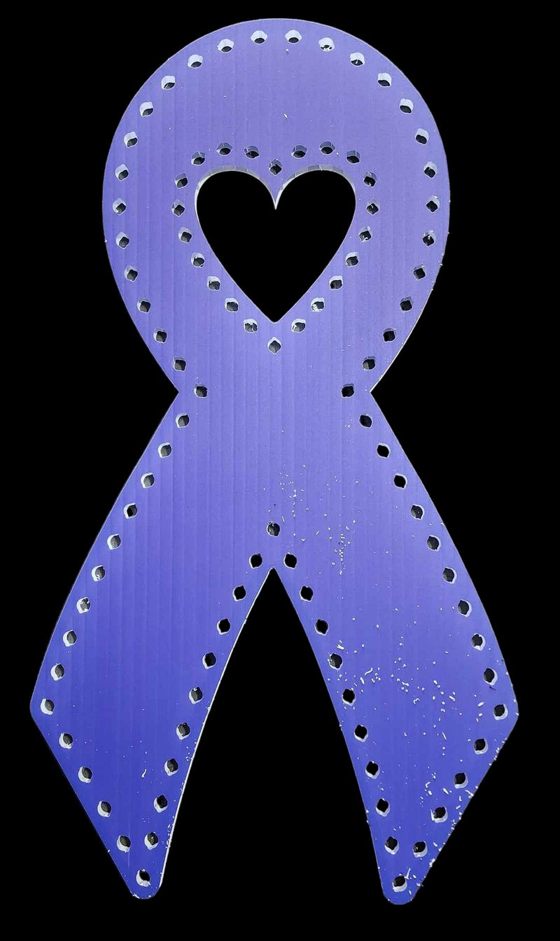 IMPRESSION Cancer Ribbons - Blue / Small / Pixels - Pixel