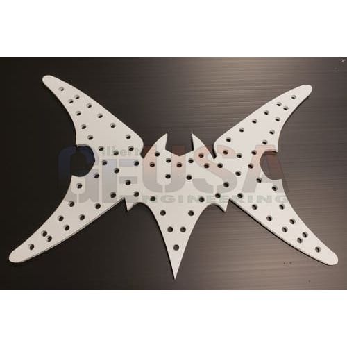 Flying Bat Jr. - White / Pixels - Pixel Props