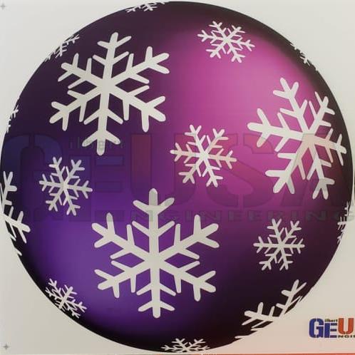 G-SkinZ Dazzler - Purple Snowflake Round / 46 - Pixel Props