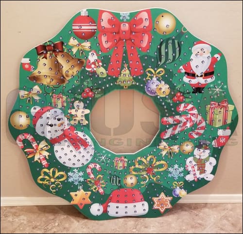 G-SkinZ Rosa Wreath - Christmas Wreath / 46’’ - Pixel Props