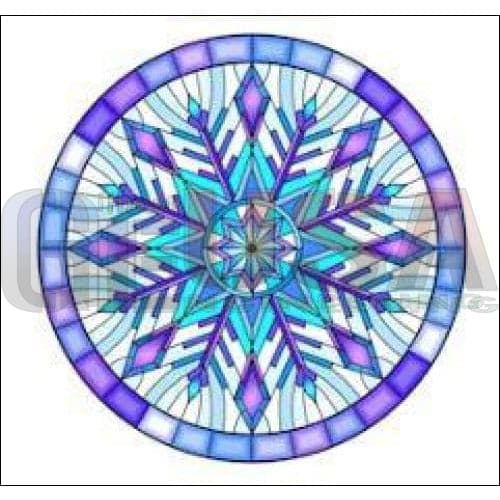 G-Skinz For Rosa Wreath Stained Glass Snowflake 3 Pixel Props