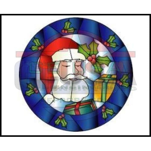 G-SkinZ for the Rosa Grande - Stained Glass Holly Santa - 