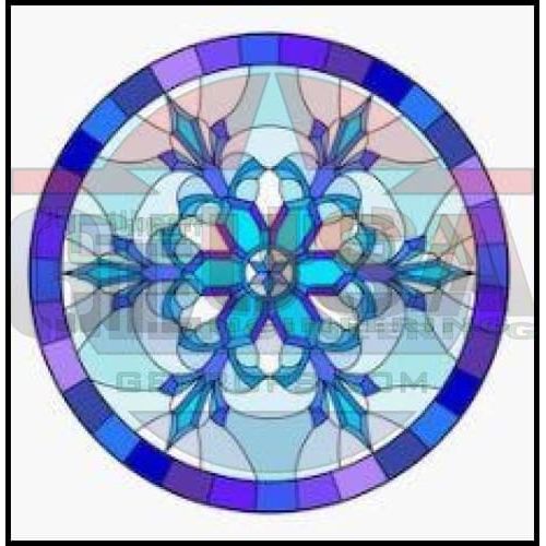 G-SkinZ for the Rosa Grande - Stained Glass Snowflake 1 - 