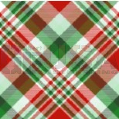 G-SkinZ for the Square Peg - Red Green White Plaid - Pixel