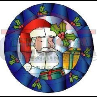 G-SkinZ Rosa Grande - Stained Glass Holly Santa - Pixel