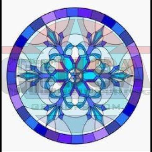 G-SkinZ Rosa Grande - Stained Glass Snowflake 1 - Pixel