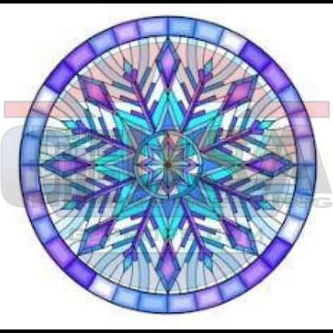 G-SkinZ Rosa Grande - Stained Glass Snowflake 3 - Pixel